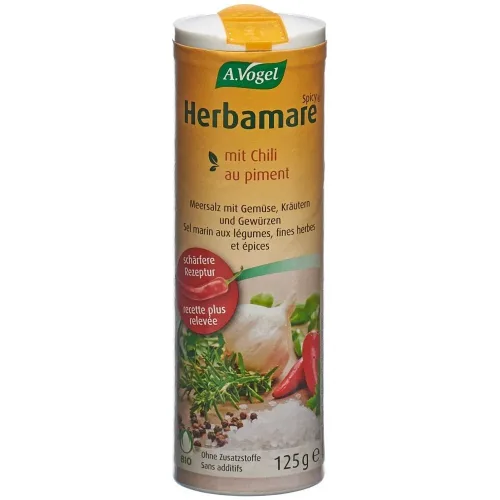A. Vogel, A. Vogel Herbamare Spicy Meersalz mit Chili Tischstreuer (125g)