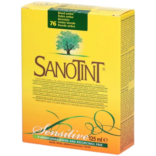 Sanotint, Sanotint Sensitive Haarfarbe 76 bernstein (125ml)
