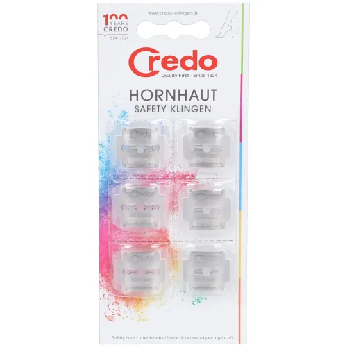 CREDO, Credo Hornhaut-Safety-Klingen (6 Stk)