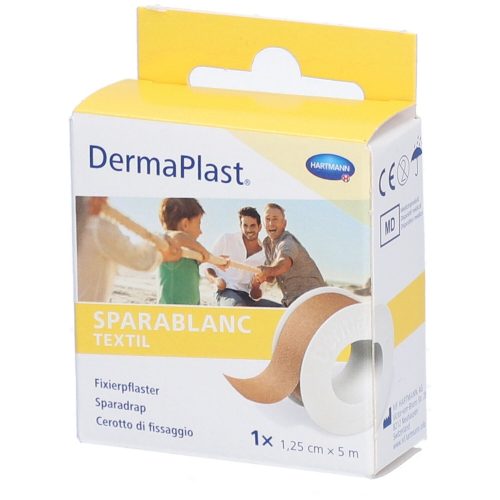DERMAPLAST, DermaPlast Sparablanc Textil, 1.25cmx5m, hautfarben (1 Stk)