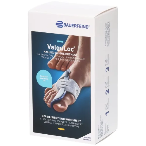 BAUERFEIND, Bauerfeind ValguLoc Stabilorthese Gr3 rechts titan