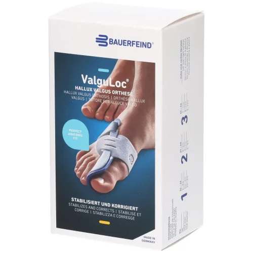 BAUERFEIND, Bauerfeind ValguLoc Stabilorthese Gr3 links titan