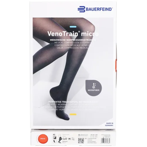 VenoTrain, VenoTrain micro AG KKL2 Grösse M p/l gFs schwarz Spitze (1 Paar)