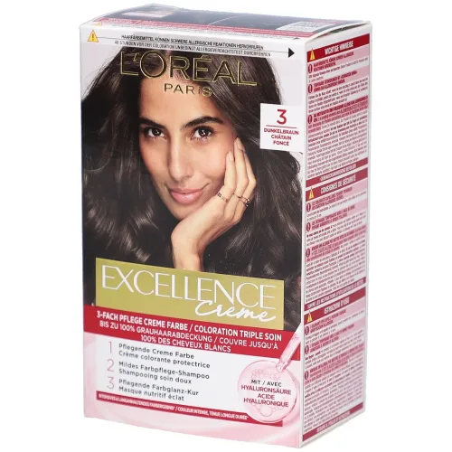 L'Oréal Excellence, EXCELLENCE Creme Triple Prot 3 dunkelbraun (1 Stk)