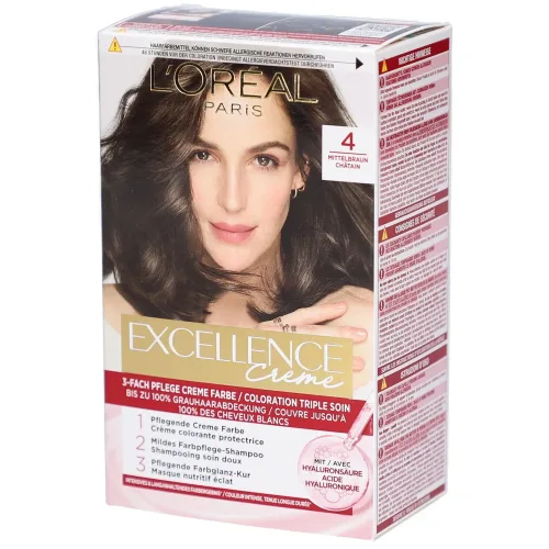 L'Oréal Excellence, EXCELLENCE Creme Triple Prot 4 braun (1 Stk)