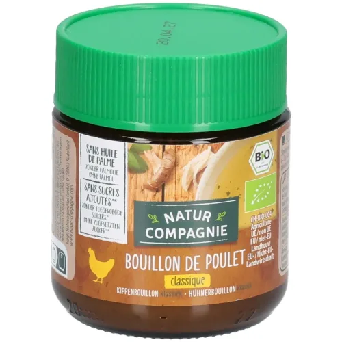 NATUR COMPAGNIE, NATUR COMPAGNIE Hühnerbouillon Bio Glas (100g)