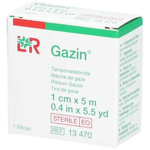Gazin, Gazin Tamponadebinden, 1cmx5m, steril (1 Stk)