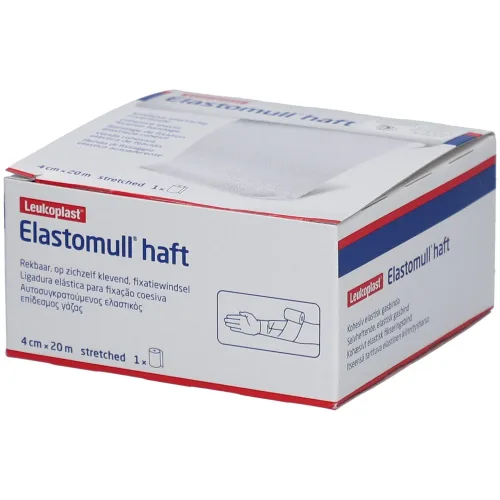 Elastomull haft, Elastomull haft Gazebinde weiss 20mx4cm Rolle (1 Stk)