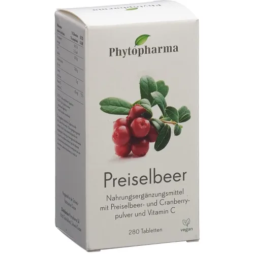 Phytopharma, Phytopharma Preiselbeer Tabletten (280 Stk)
