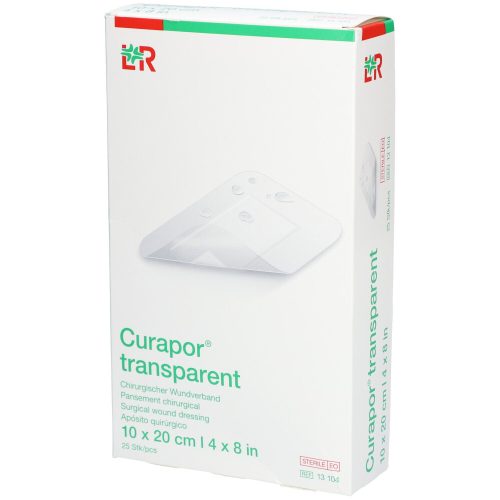 Curapor, Curapor transparent Wundverband, 10x20cm (25 Stk)