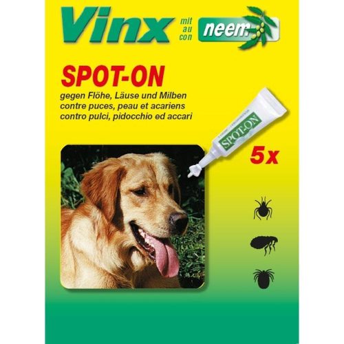 VINX, Vinx Bio Spot On Tropfen mit Neem Hund (5x1ml)