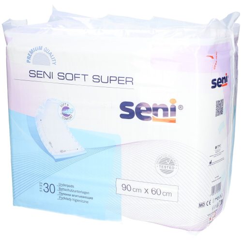 seni, seni Soft Super Einmal-Bettschutz 90x60cm 4 Tropfen (30 Stück)
