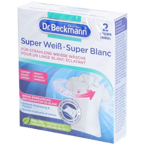 Dr. Beckmann, Dr. Beckmann Super weiss (2x40g)