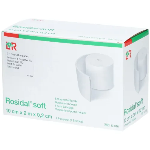 Rosidal, Rosidal soft Schaumstoffbinde 2.0mx10cmx0.2cm (2 Stk)