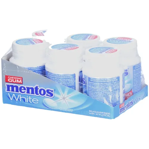 Mentos, Mentos White Sweet Mint Gum (6x75g)