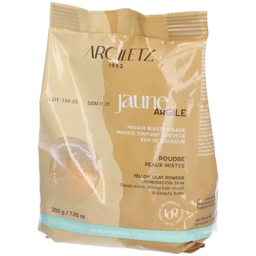 Argiletz, argiletz Heilerde gelb Pulver, ultraventiliert (200g)
