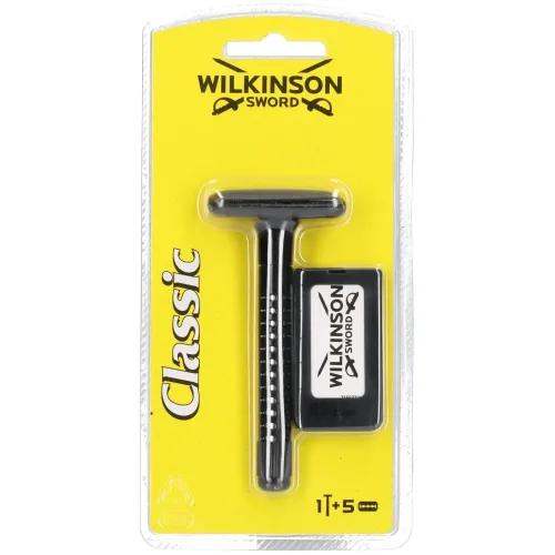 Wilkinson, WILKINSON SWORD Classic Rasierer + 5 Rasierklingen (1 Stk)