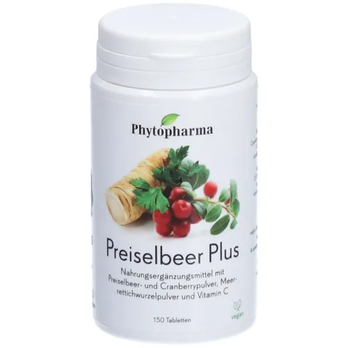 Phytopharma, Phytopharma Preiselbeer plus Tabletten (150 Stk)