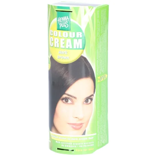 Henna Plus, HENNA PLUS Colour Cream 3 dunkelbraun 60 ml