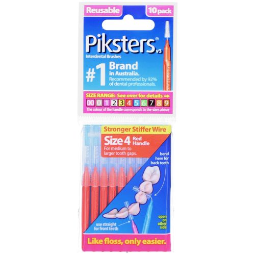 Piksters, Piksters Interdentalbürsten, Grösse 4 (10 Stk)