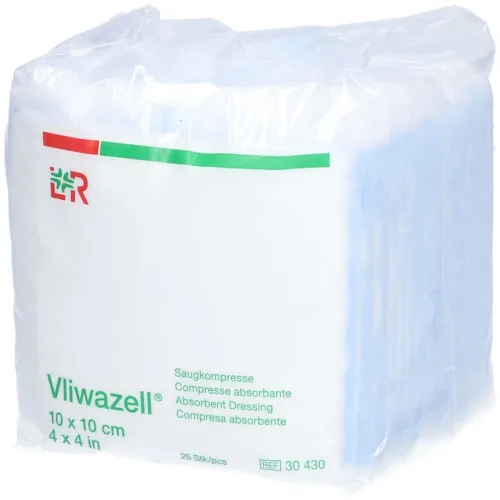 Vliwazell, Vliwazell Saugkompresse, 10x10cm (25 Stk)