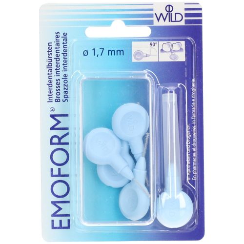 Emoform, EMOFORM Interdentalbürsten 1.7mm hellblau (5 Stk)