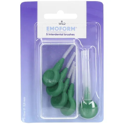 Emoform, EMOFORM Interdentalbürsten 3.0mm dunkelgrün (5 Stk)