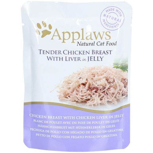 Applaws, Applaws Nassfutter mit Huhn und Leber in Gelee (70g)