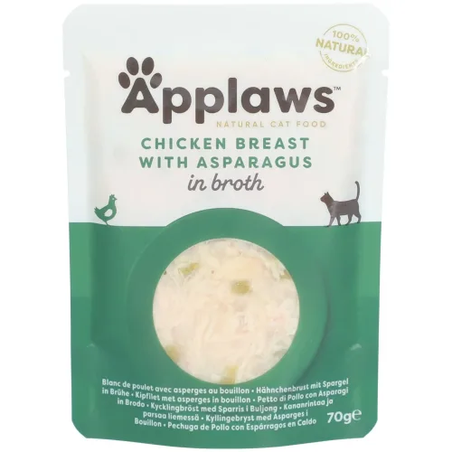 Applaws, Applaws Hühnchenbrust und Spargel, Nassfutter für Katzen (70g)
