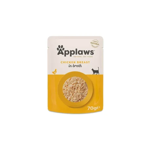 Applaws, Applaws Hühnerbrust in Brühe, Nassfutter für Katzen (70g)