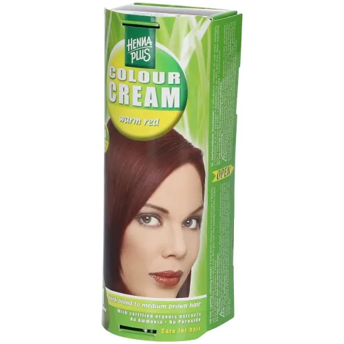 Henna Plus, HENNA PLUS Colour Cream 5.6 Warmes Rot (60ml)