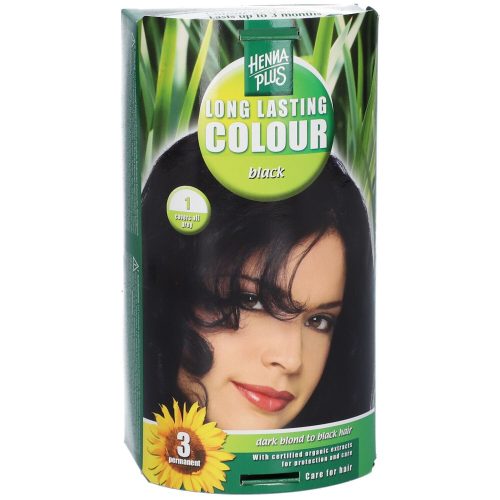 Henna Plus, HENNA PLUS Long Lasting Colour 1 Schwarz (1 Stk)