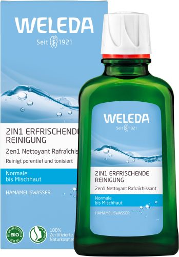Weleda, Weleda Hamamelis 2in1 Erfrischende Reinigung Gesichtscreme 100 ml