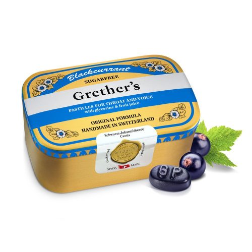Grether's, Grether's Pastilles Blackcurrant zuckerfrei (440g)
