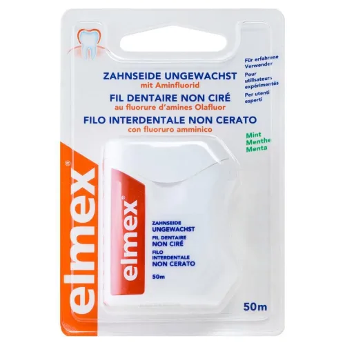Elmex, Elmex Zahnseide Mint ungewachst (50m)