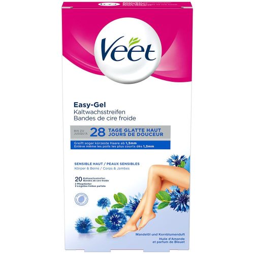 Veet, Veet Kaltwachsstreifen Beine & Körper Sensitiv (10x2 Stk)