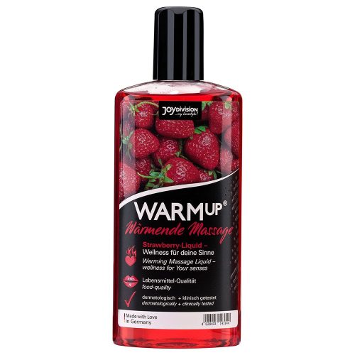 Joydivision, Warming Strawberry Flavoured Massage Lubricant 150ml, Erdbeere - Amorana
