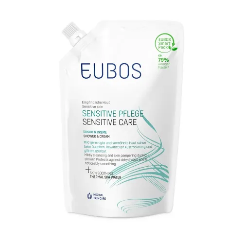 Eubos, EUBOS SENSITIVE DUSCH & CREME Nachfüllpackung (400ml)