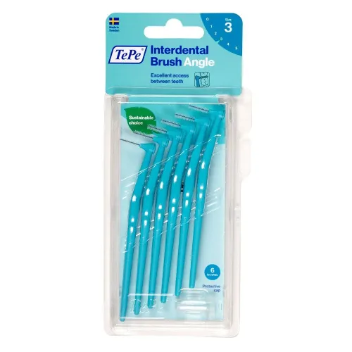 TEPE, TePe Angle Interdental Brush 0.6mm blau (6 Stk)