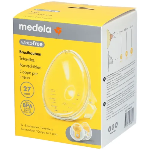 medela, Medela Hands-free Brusthauben, Grösse 27mm (2 Stk)