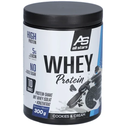All Stars, All Stars Whey Protein Cookies & Cream (300g)