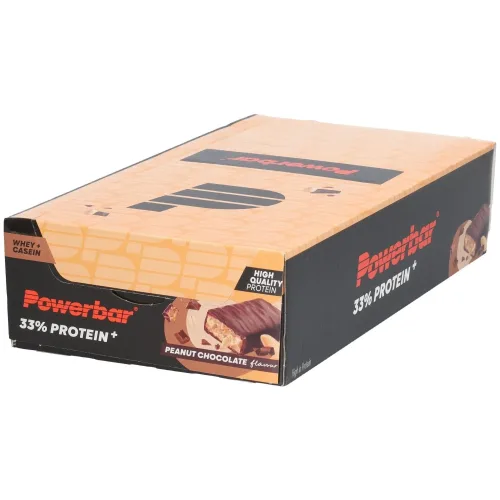 PowerBar, Powerbar 33% Protein+ Bar Peanutbutter Chocolate (10x90g)
