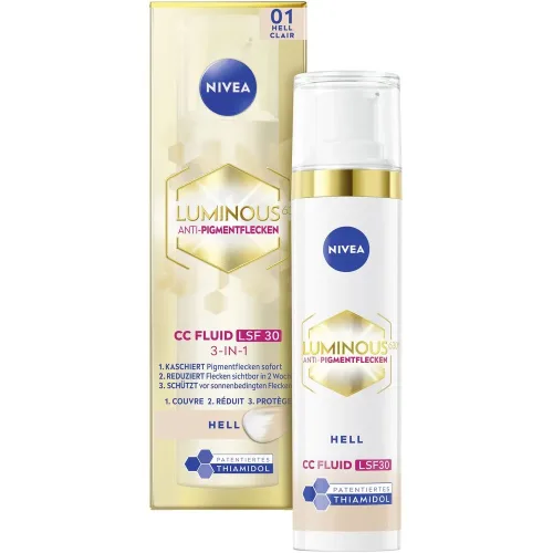 Nivea, Nivea - Face Cellular Luminous630® 3-in-1 CC Fluid, 40 ml, Light