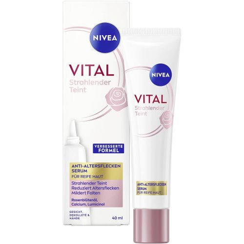 Nivea, NIVEA VITAL Strahlender Teint Anti-Altersflecken Anti-Aging Gesichtsserum 40 ml Damen