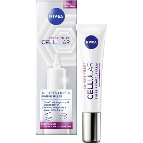 Nivea, Nivea - Face Cellular Expert Filler Augen & Lippen Pflege, 15 ml