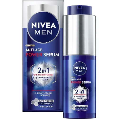 NIVEA MEN, NIVEA MEN Anti-Age Hyaluron 2in1 Power Serum Gesichtsserum 30 ml