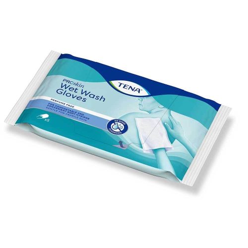 Tena, Tena Wet Wash Handschuhe unparfümiert (5 Stk)