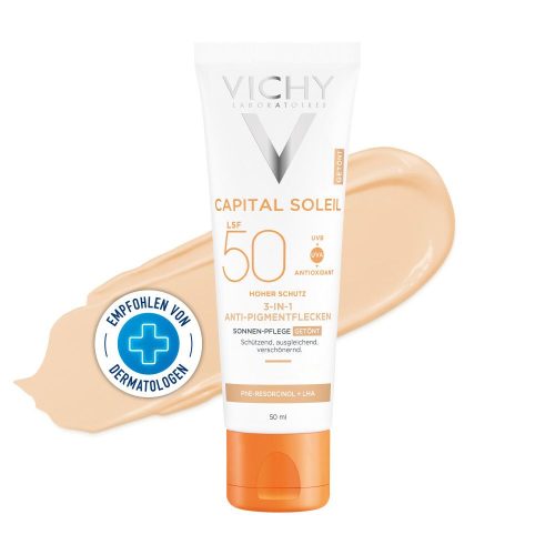 VICHY, VICHY IS Anti-Pigment Flecken Creme 3in1 getönt LSF50+ (50ml)