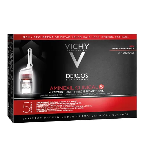VICHY, VICHY Dercos Aminexil Clinical 5 für Männer (21x6ml)