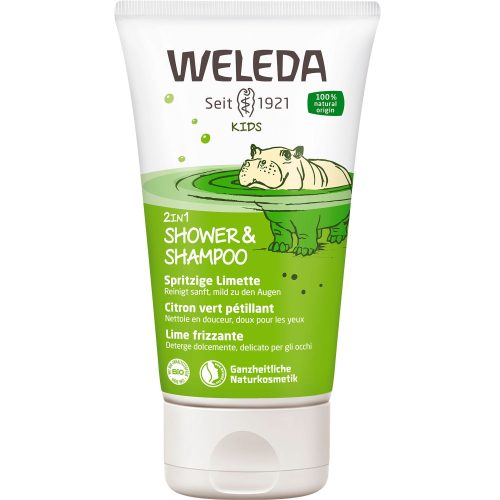 Weleda, WELEDA KIDS 2in1 Shower&Shampoo Sprit Limet 150 ml